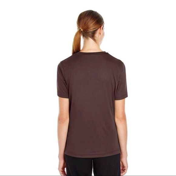 American Apparel Fine Jersey V Neck Ladies Short Sleeve Tee Brown Extra Small - Picture 7 of 9